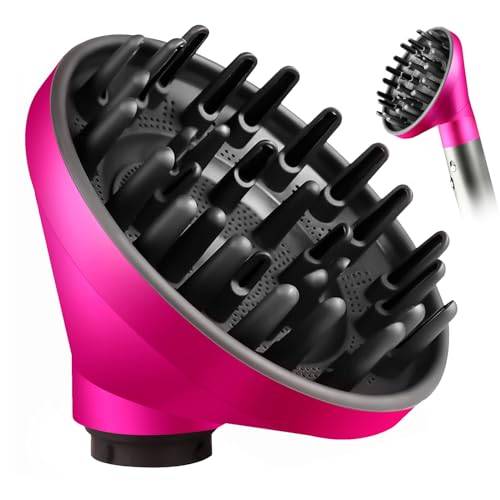 Fixbetbetter diffusormunstycke för Dyson Airwrap stylingtillbehör, diffusormunstycke för Dyson Airwrap HS05 HS01, kan omvandlas till Dyson Airwrap Styler till hårtork (rosenröd)
