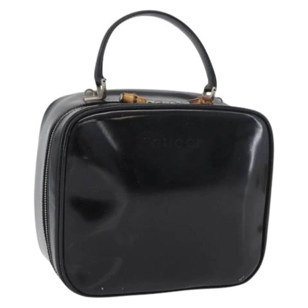Gucci Vintage Pre-owned Vintage Håndtaske i Patentlæder - Vintage - Dame - Sort - ONE SIZE - Læder
