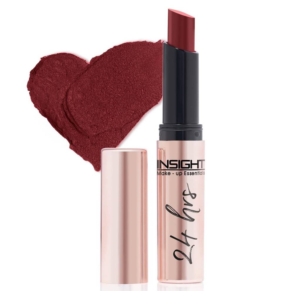 Insight 24 Hrs Non-Transfer Matte Lipstick | Lätt, Högpigmenterad, Långvarig | Kissproof & Smudgeproof | Med Vitamin E & Jojobaolja | Vega