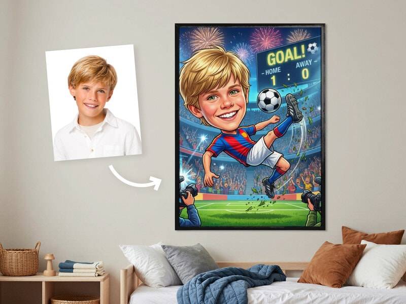 Fotoplakat med børnemotiv