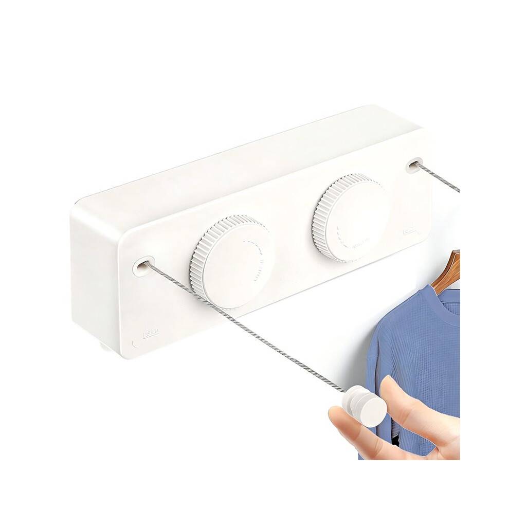 Retractable Clothesline Indoor Outside , Shower Room Clothes Rv Balcony Courtyards Indoor Drying Rack Clothesline