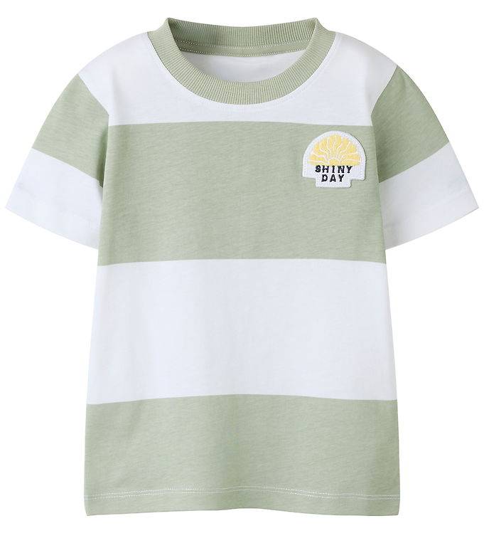 Name It T-shirt - NmmJulio - Desert Sage - Name It - 6 år (116) - T-shirt