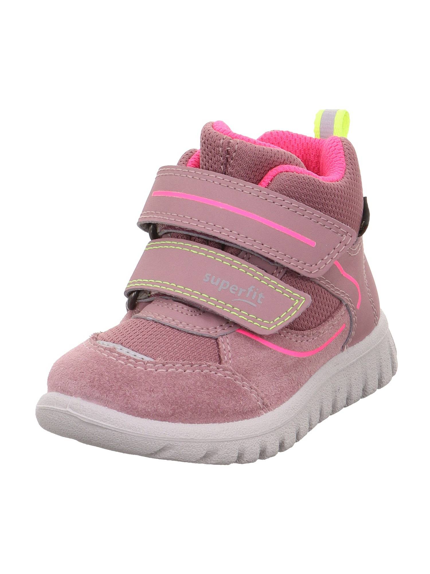 SUPERFIT Sko til de første spæde skridt 'SPORT7 MINI'  blomme / pink