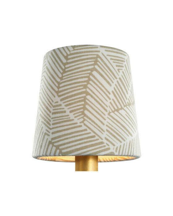 Schumacher 5" Taupe Abstract Leaf Empire Shade