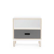 Normann Copenhagen Kabino Sengebord M. 1 Skuffe - Grå
