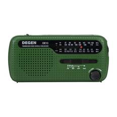Nødradio FM / MW / SW med håndsving og solceller