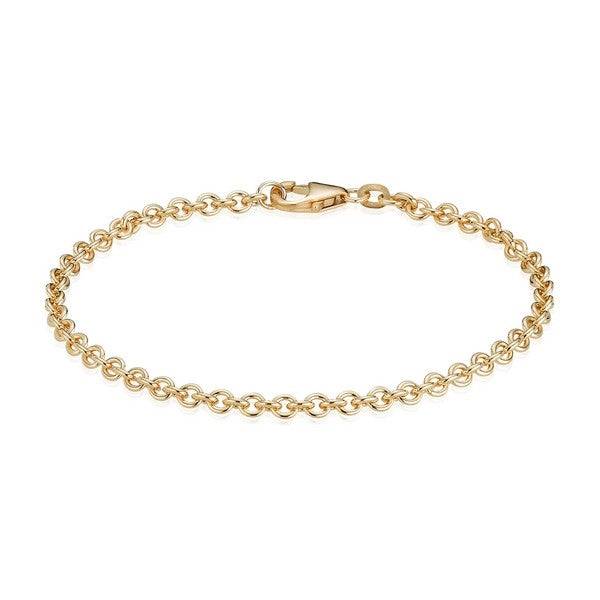 Anker Rund 14 kt. guld armbånd - 21 cm - 1,20mm