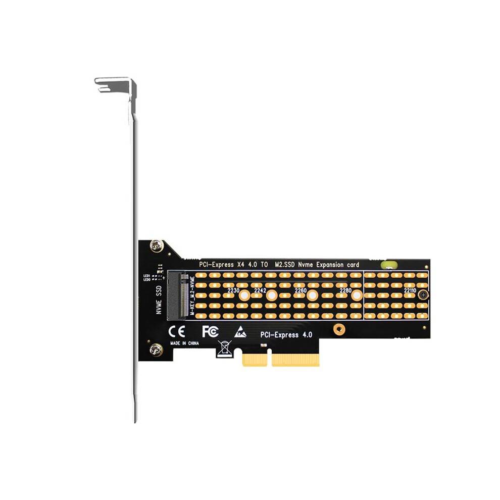 M.2 NVMe to PCIe 4.0 X4 Adapter, PCIe 4.0/3.0 X4 Full Speed Support 22110/2280/2260/2242/2230
