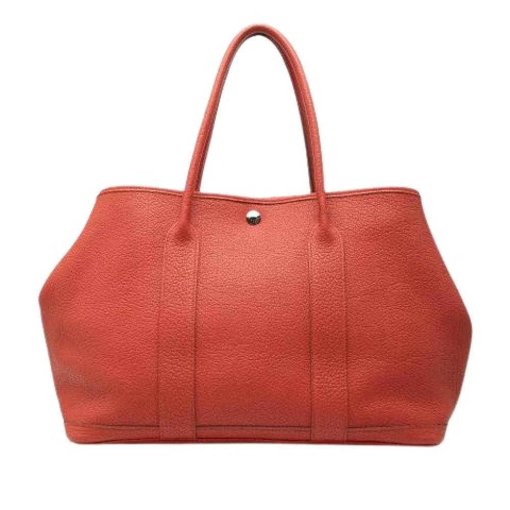 Hermès Vintage Pre-owned Garden Party 36 Tote Bag - Vintage - Dame - Rød - ONE SIZE - Læder