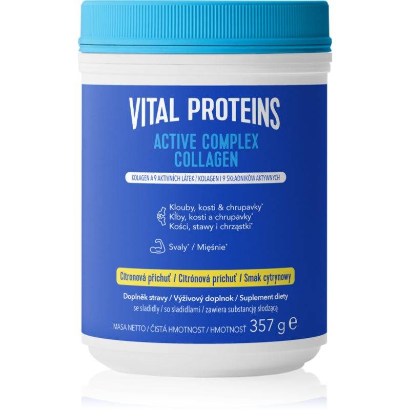 Vital Proteins Active Complex Collagen drinkpulver för att stödja ledernas normala tillstånd Smak Lemon 357 g