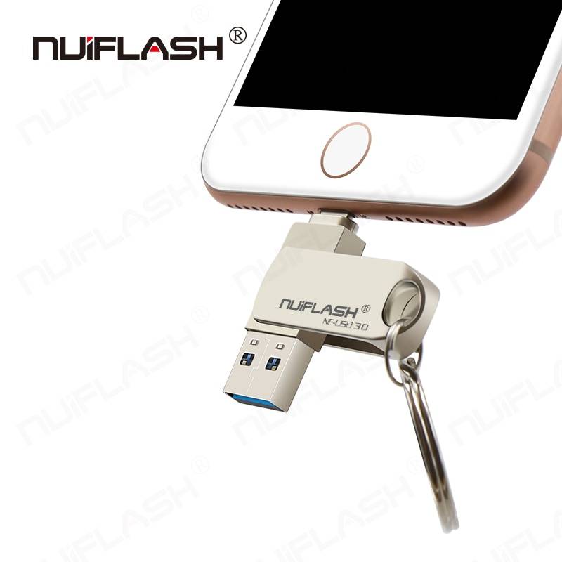 Usb-minne 128gb 256gb memory stick extern lagring för iphone 3 i 1 photo stick usb 3.0- minne enhet kompatibel iphone ipad
