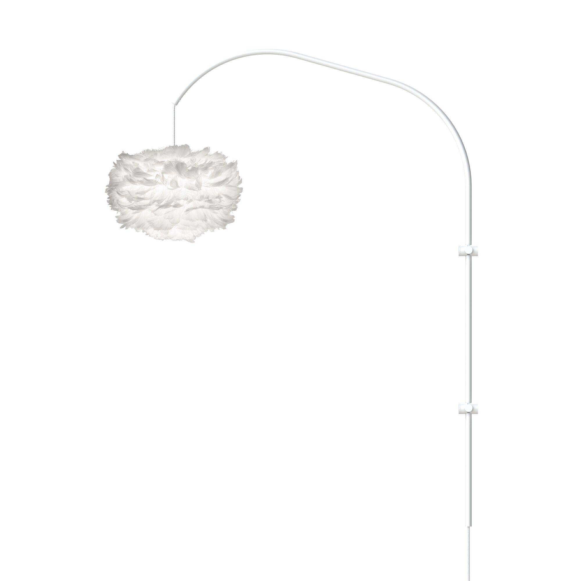 Eos Willow Single Væglampe Mini Hvid med Ophæng I Hvid.