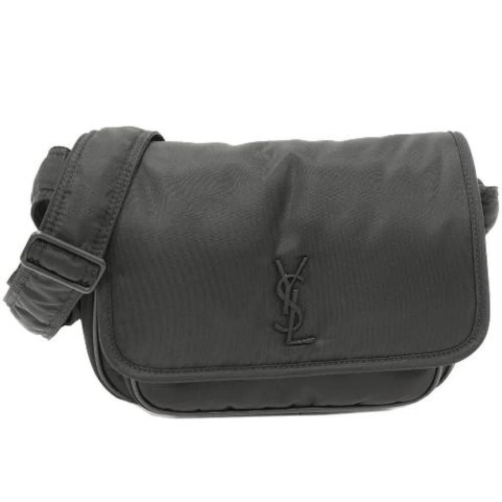 Yves Saint Laurent Vintage Pre-owned Nylon Skuldertaske - Vintage - Dame - Sort - ONE SIZE - Uld