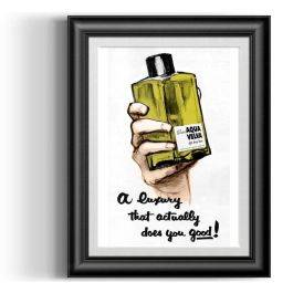 Barba Prints - Williams' Aqua Velva After Shave Art A4