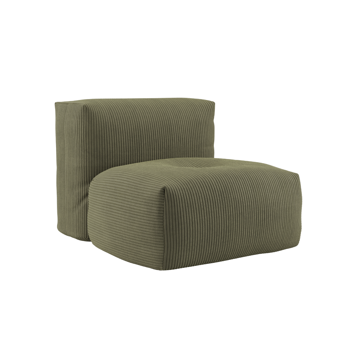 Soft Sofa Indoor - Seat Corduroy Olive.