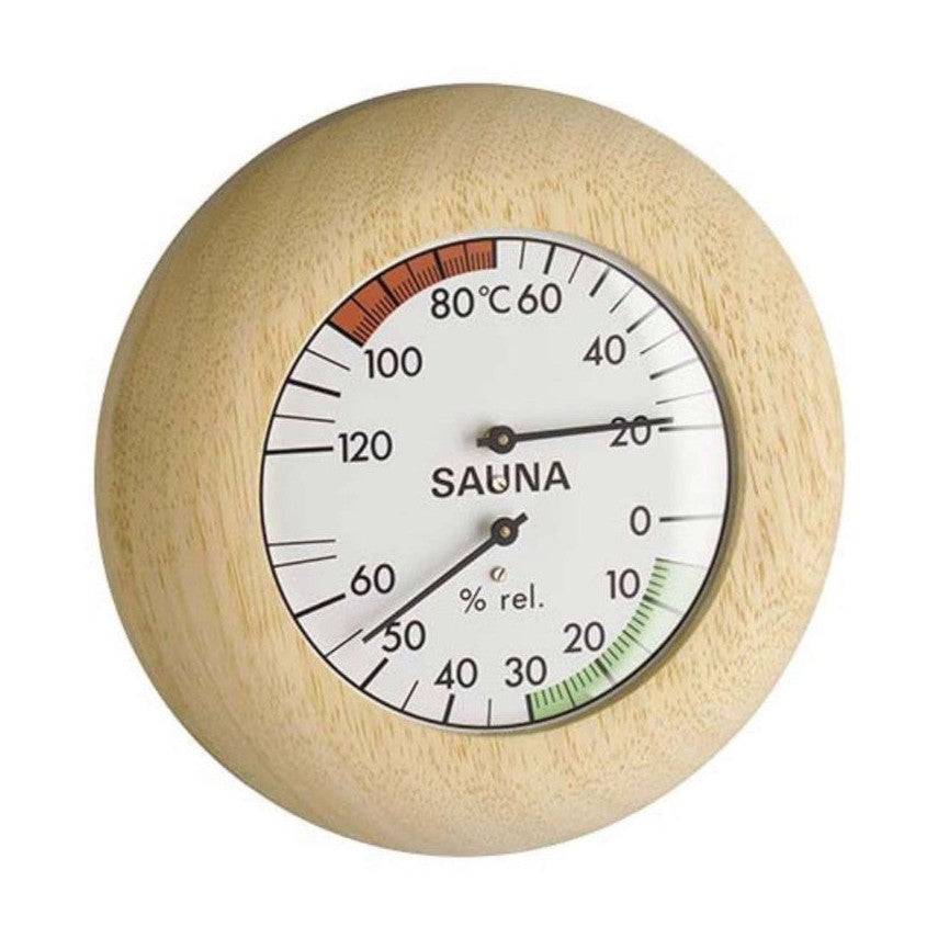 Finnsa - Sauna Hygro og Termometer i Træ 136mm
