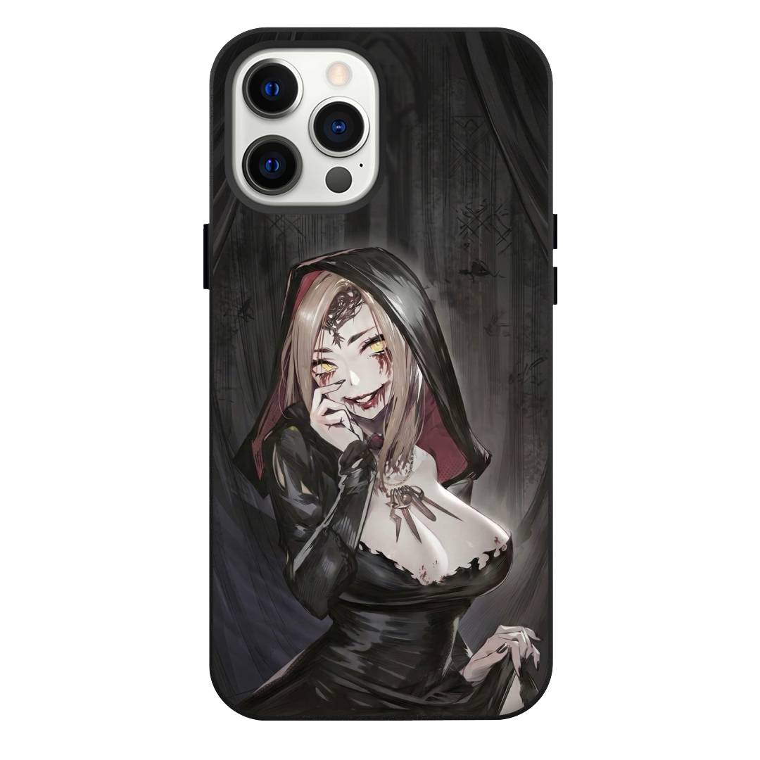 Resident Evil Bela Dimitrescu Phone Case For iPhone Samsung Galaxy Pixel OnePlus Vivo Xiaomi Asus Sony Motorola Nokia - Bela Dimitrescu Evil Smile Portrait.