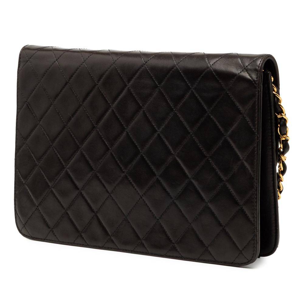 Chanel Vintage Chanel Flap Bag Stl. - Chanel Vintage Från Magasin - Black (L 18cm x W 25cm x D 7cm)