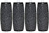 Kompatibel med Scholl sammet slät diamant pedi elektrisk fotfil, 4-pack extra grova ersättningsrullar hård hudborttagare påfyllning