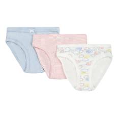 Petit Bateau, Kids , unisex, Flerfarvet, 116 CM, Bomuld, Skyer Linjer Multifarvet Briefs Sæt