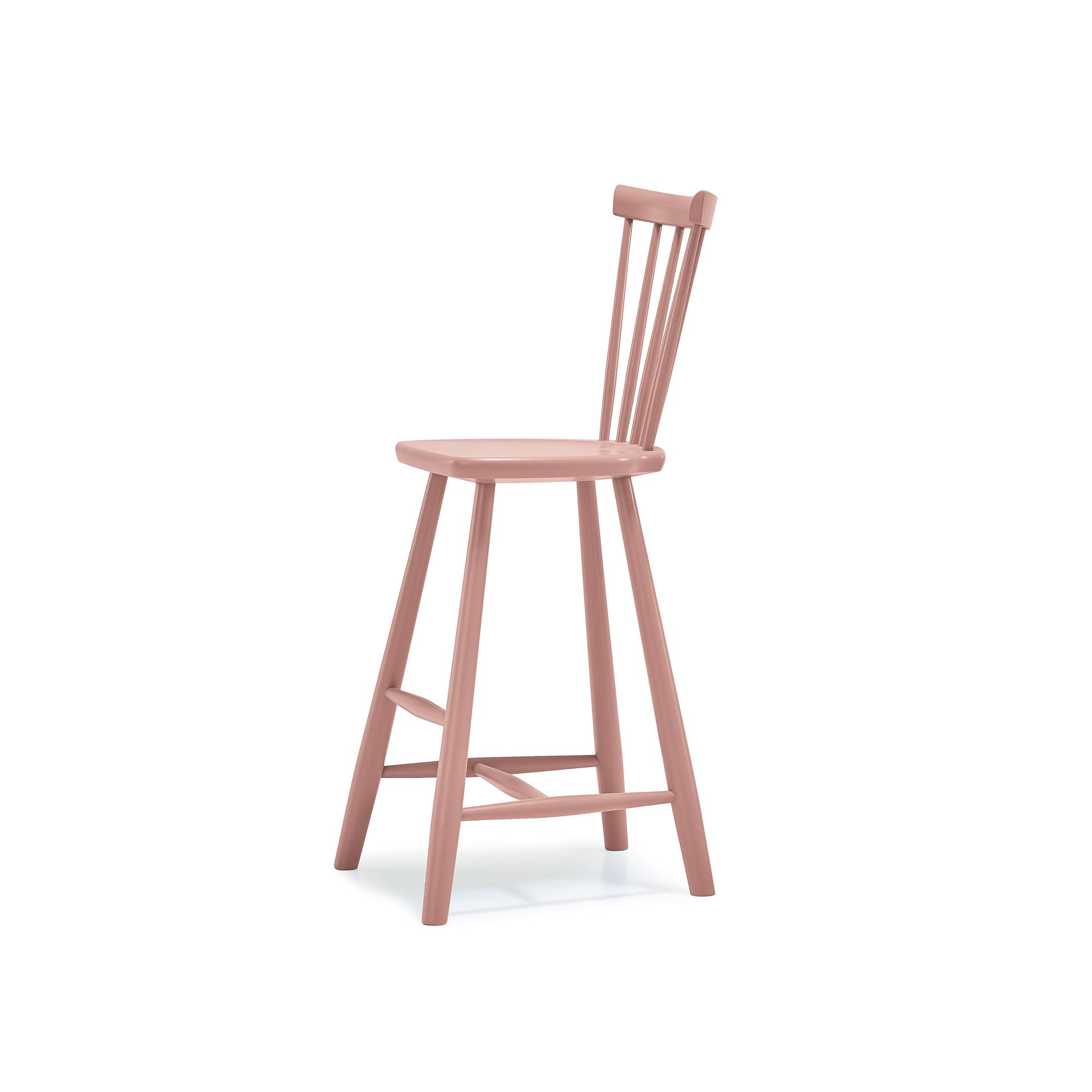 Stolab - Lilla Åland Barnstol Hög Sitthöjd 52 cm - Ytbehandling Malva 27 - Barnstolar - Leif Burman,Stiftelsen Siv & Carl Malmstens Minne - Rosa - Trä