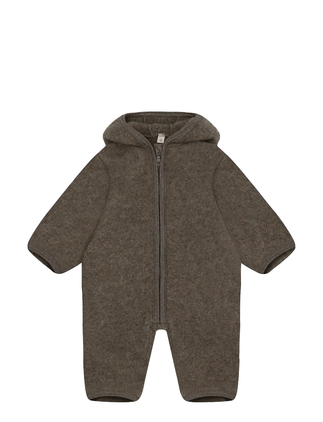 Huttelihut Pram Suit Wool Fleece - Brown - 104