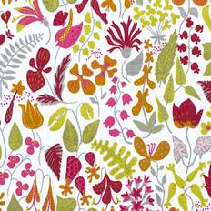 Tyg på metervara, mönster HERBARIUM av Stig Lindberg, orange