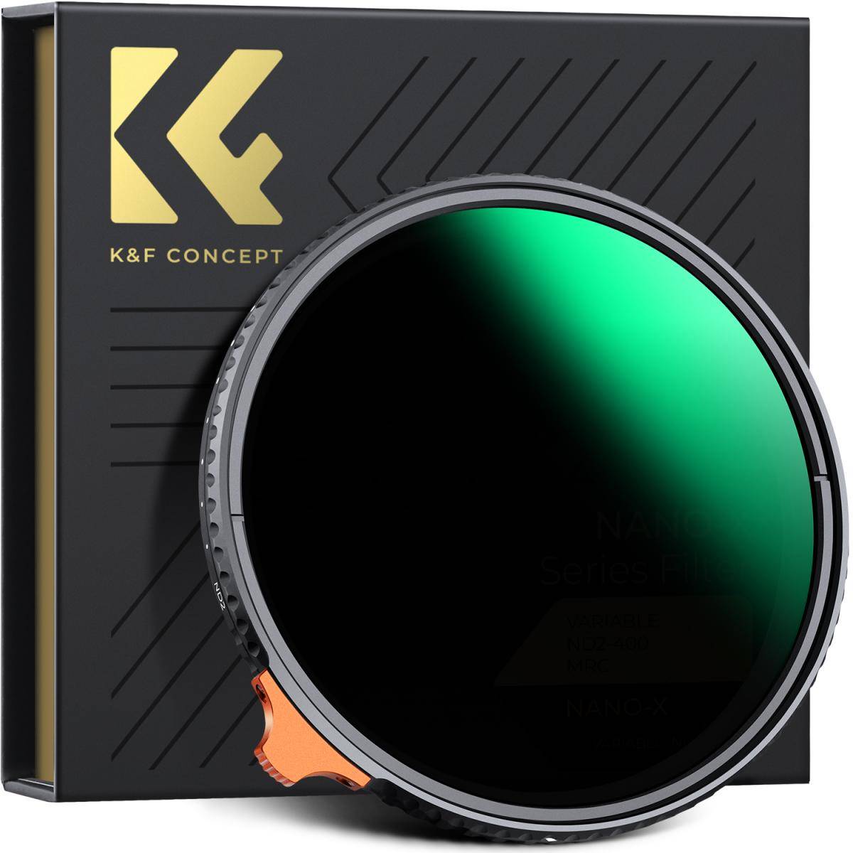 KENTFAITH 40.5mm Variable ND Filter ND2-400 (1-9 Stop) Lens Filter Waterproof Scratch Resistant Nano-Xcel Series