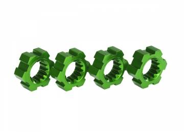Wheel Hubs Alu Green (4) X-Maxx