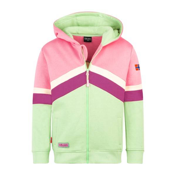 Trollkids Girl's Flekkefjord Jacket Sweat& træningsjakke Børn størrelse 128 farve grøn