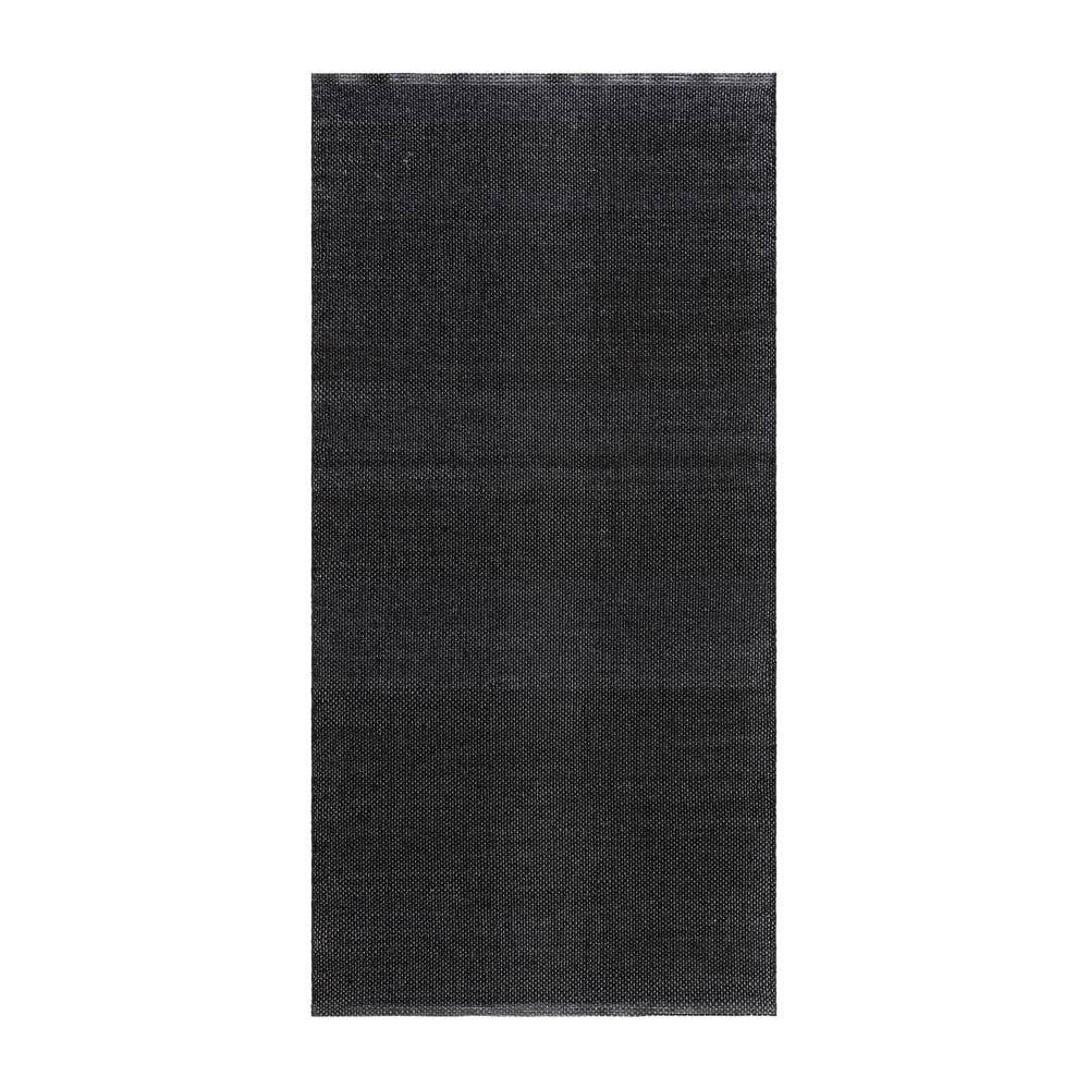Plasttæppe Hilma Plain - 70x300 cm, Sort