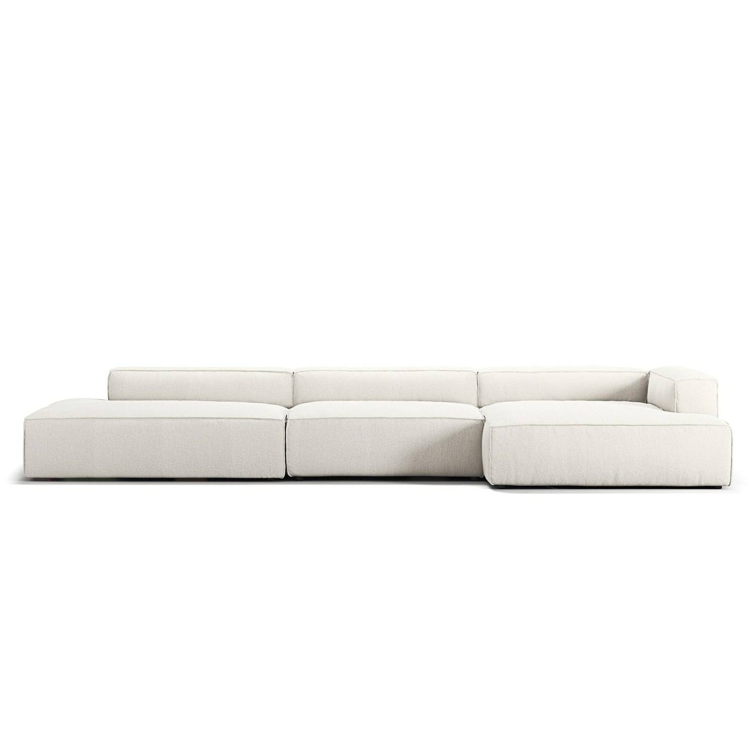 Decotique Grand 5-personers Sofa Åben Ende Venstre - Hjørnesofaer & Divansofaer Bouclé Steam White - 372330-372336-372333.