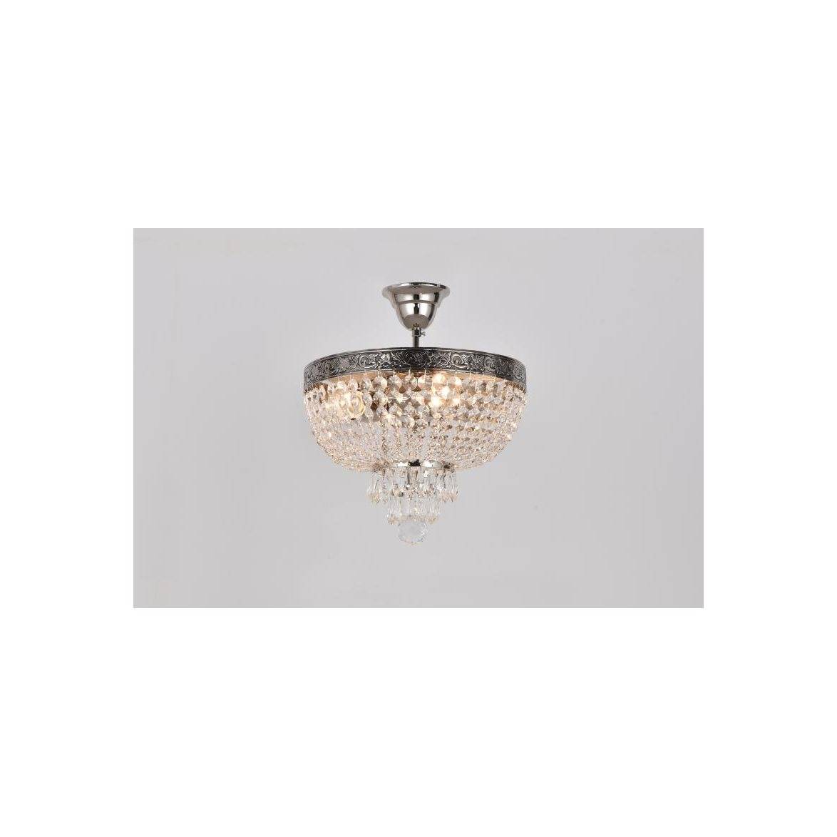 Norrsken Design Plafond Queen Nickel 30cm