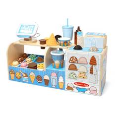 Melissa & Doug Cool Scoops glassfabrik av trä matleksak | Leksaker 3 år | Leksaker | Leksakskök | Leksaksmat | Montessori Leksak | Julklappar barn | Aktivitetsleksak | Gåva för pojke eller flicka