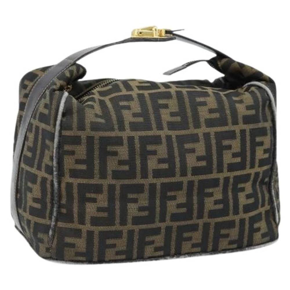 Fendi Vintage Pre-owned Canvas Mini Taske - Vintage - Dame - Brun - ONE SIZE -