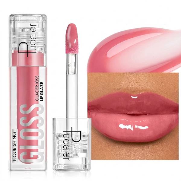Pudaier - Extra Shine Lip Gloss - 4g - 02 Tender Pause - Pink