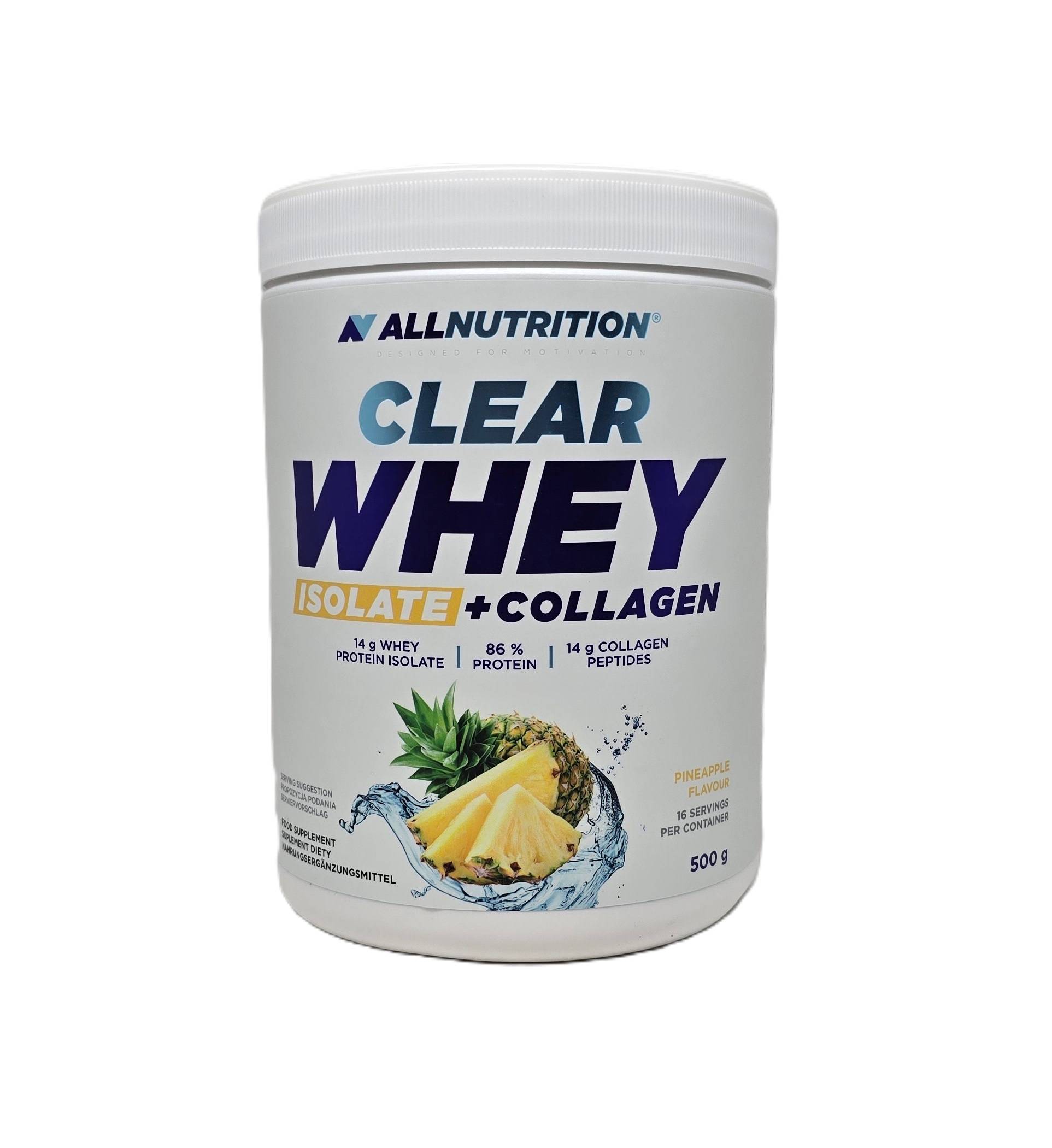 Allnutrition - Clear Whey Isolate + Collagen, (Pineapple - 500g)