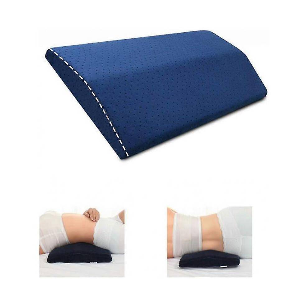 Orthopedic Lumbar Support Pillow, Memory Foam Wedge Pillow for Sleeping, Sciatica, Pregnancy, Neck And Leg Pain Relief, 24x60cm