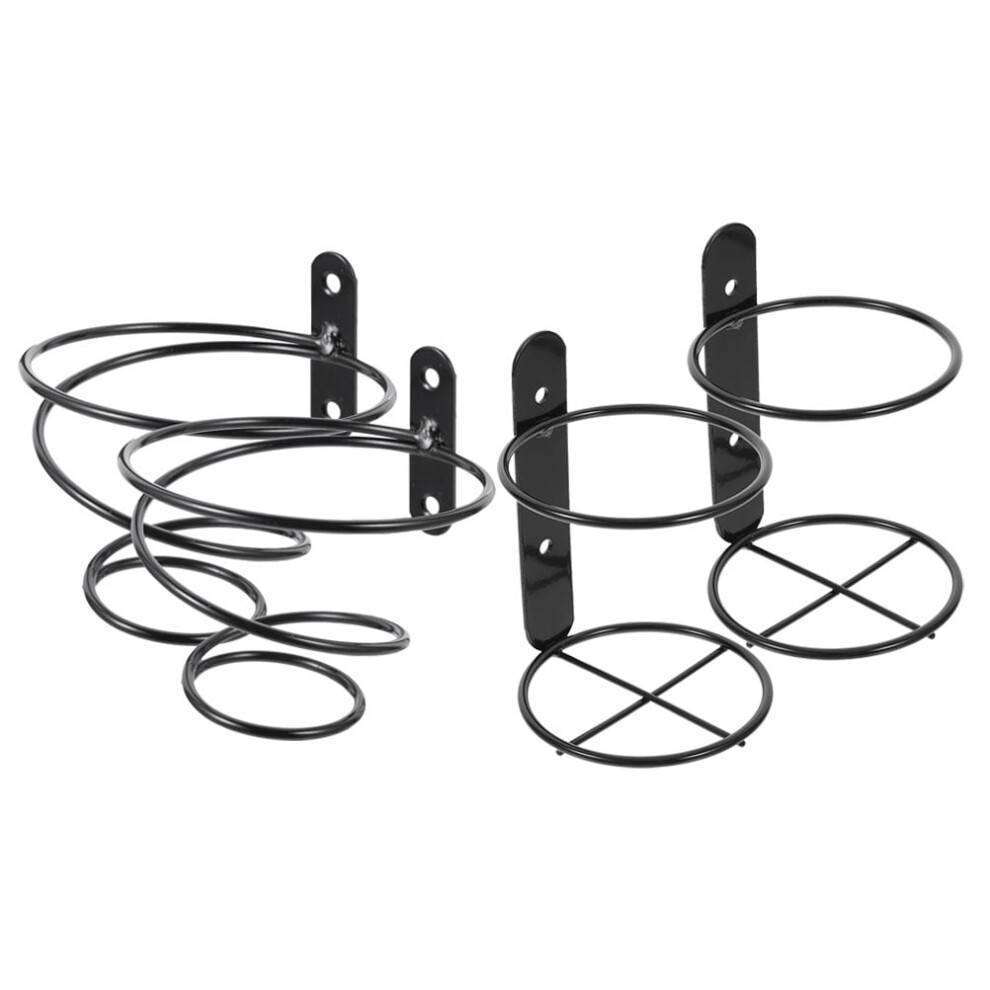 Vægmonteret vinreol bordplade flaskeholder enkelt 4 stk. display stativ skrivebord jernhylder hylde