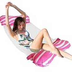 Dgayaeic Uppblåsbara flytande radleksaker, vatten hängmatta flytande brygga - Ergonomic Foldble Pool Floats,Multi-Purpose Game Row Toys Water Sports for Lakes Rivers Swimming
