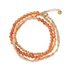 Loving Carnelian guldbelagt bracelet fra A Beautiful Story