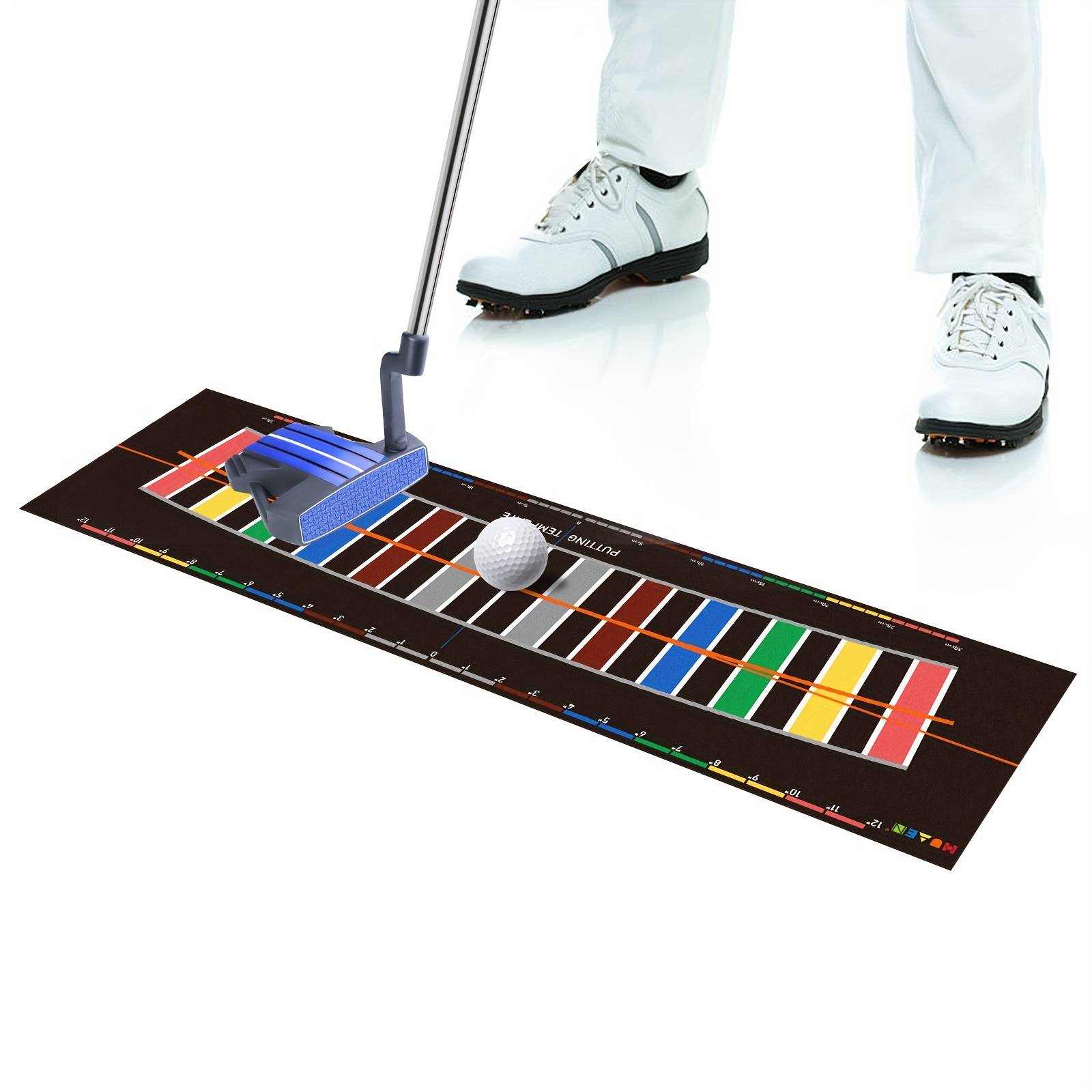 Golf Putting Practice Training Aid, Perfect Golf Putting Mat, Golf Alignment Golf Training Aid, Putting Golf Set With Putting Arc