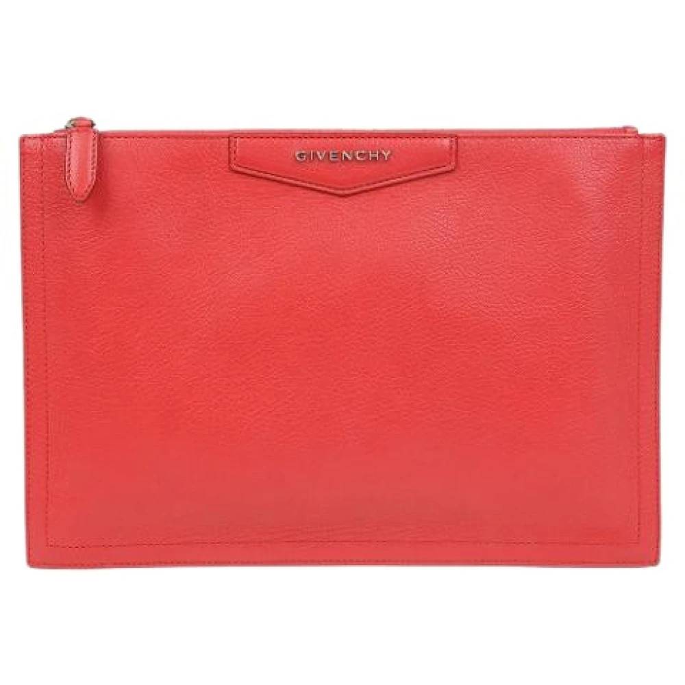 Givenchy Pre-owned Pre-owned Antigona Medium Clutch - Vintage - Dame - Rød - ONE SIZE -