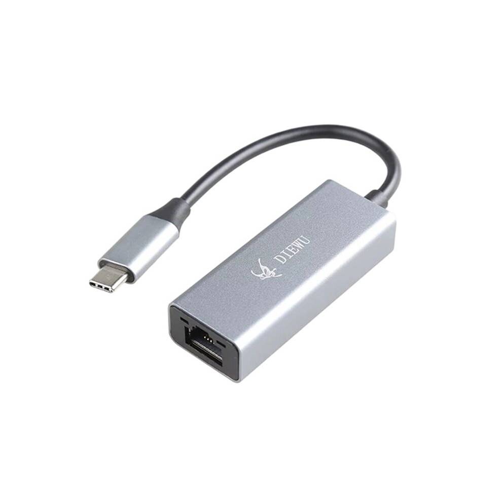 DIEWU TXA316 Low Power Gigabit Ethernet Adapter USB 3.0 Type C to RJ45 1000Mbps Network Card RTL8153B Dongle for Laptop PC