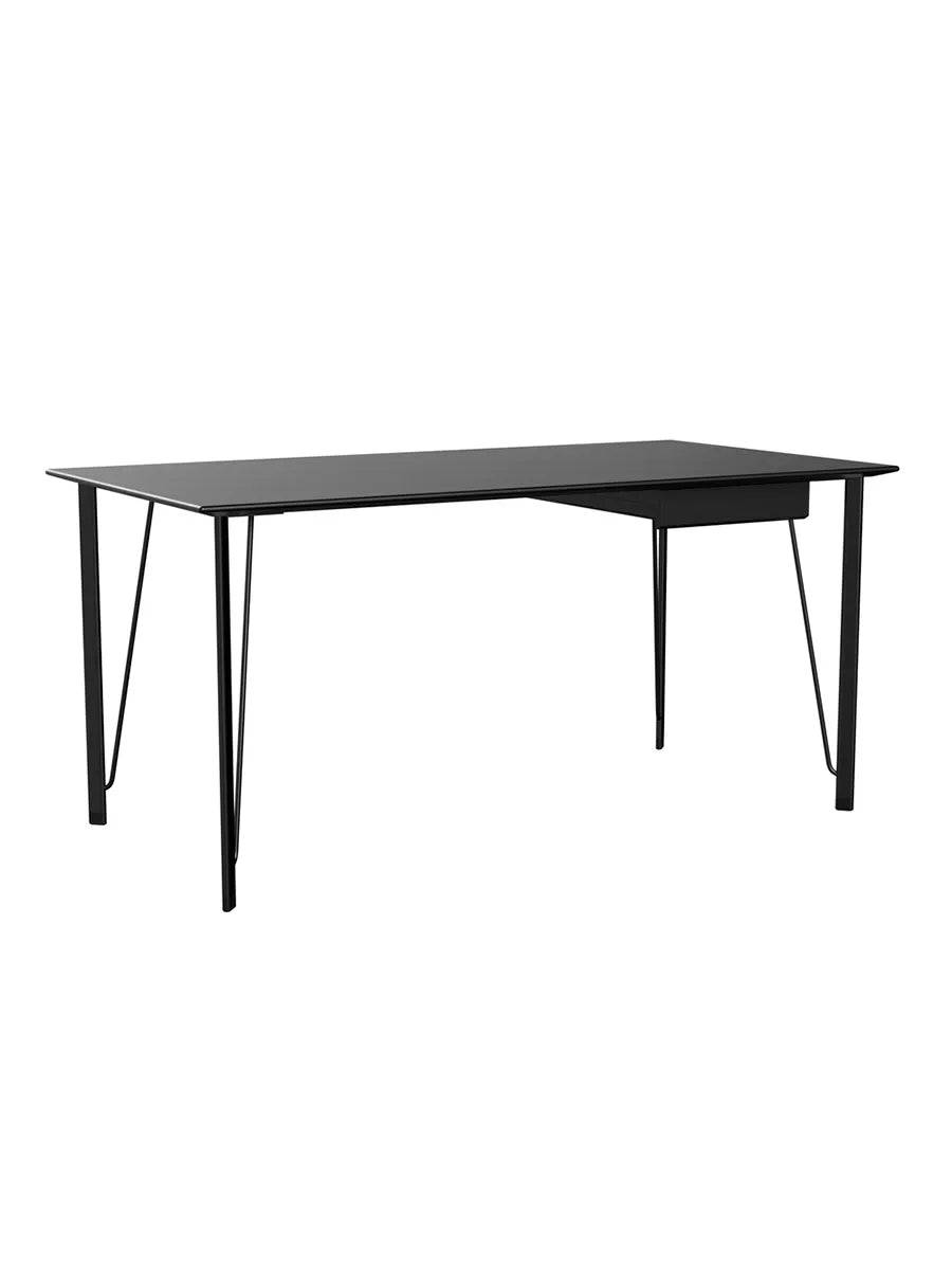FH3605™ Skrivebord m. Skuffe af Arne Jacobsen Sort ask - sort stel - Jacobsen Plus