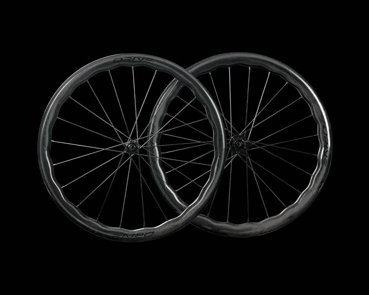 Drive Helix 46D SS Hjulsæt - Elite Wheels - Sort - Shimano 10S / 11S / 12S & SRAM 10S / 11S / Guld