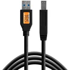 Tether Tools TetherPro SuperSpeed USB data cable for USB 3.0 type A to USB 3.0 type B - 4.6 meter length