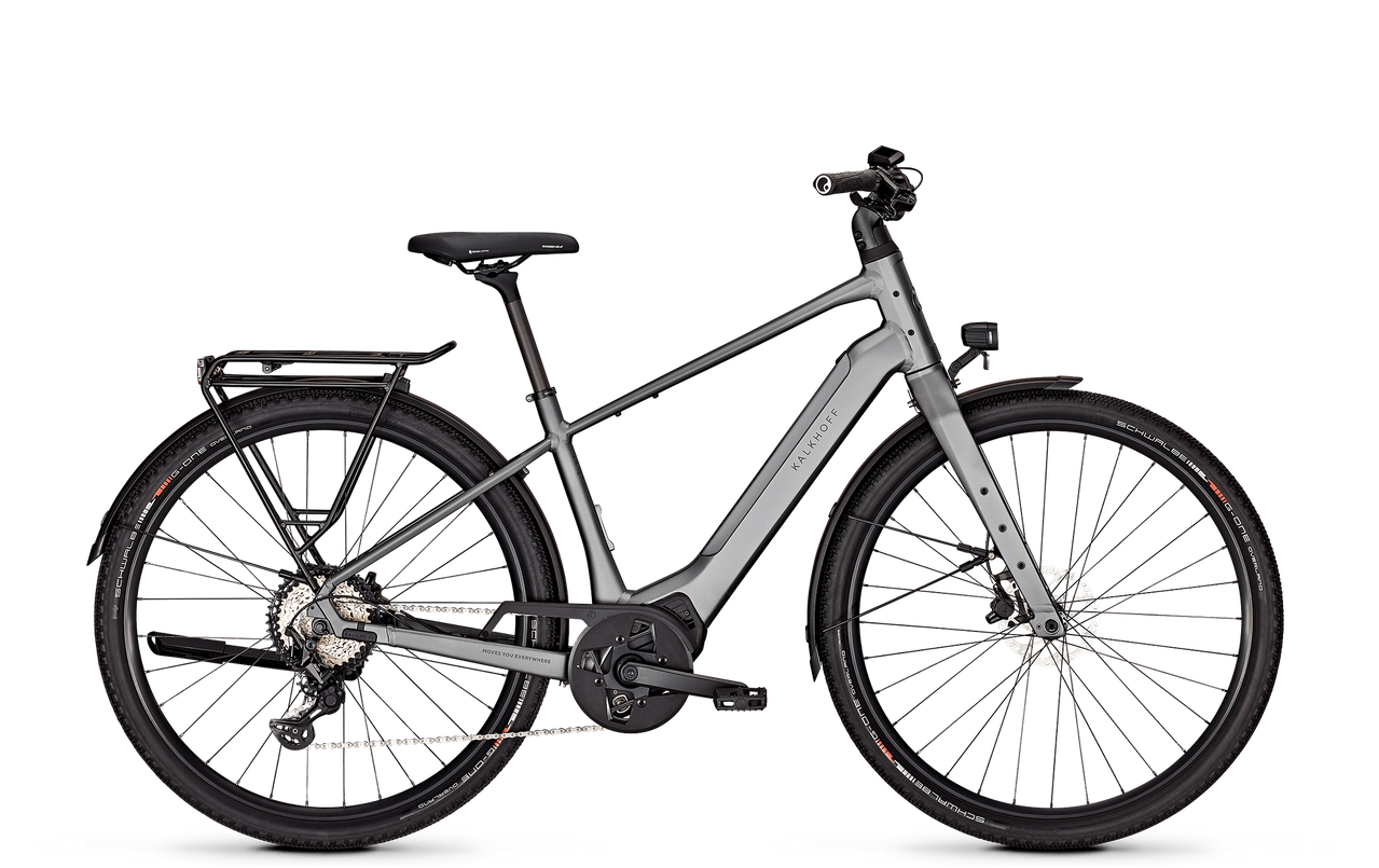 Kalkhoff ENDEAVOUR L EXCITE Elcykel Herre - nepalsilver glossy / 45
