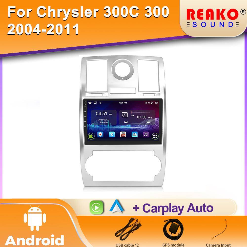 Bilradio Android Carplay För CHRYSLER 300C 2004 - 2011 GPS-Navigation Android Auto Stereo BT Wifi Video Bluetooth Ingen 2din