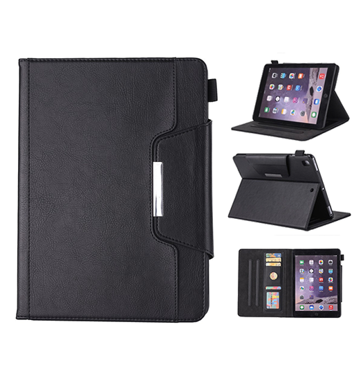 iPad Air 4/5 (2020/2022) - Verona™ Multietui Ægte Læder Cover - Sort